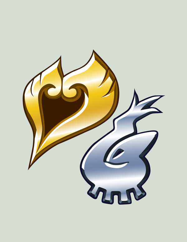 Pokemon Soul Silver and Gold Heart Logo