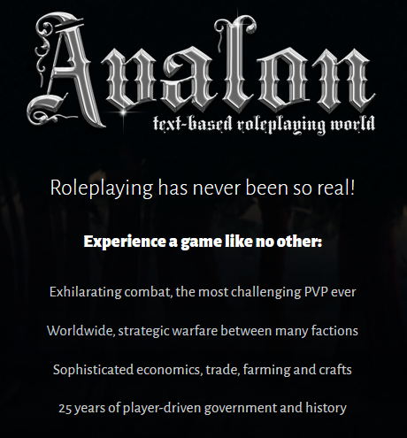 Online RPG Game, Avalon