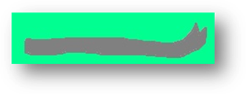 Title: The crowbar - Description: The crowbar is a long metal tube which curves up at one end and that end has a couple of points separated by a space.