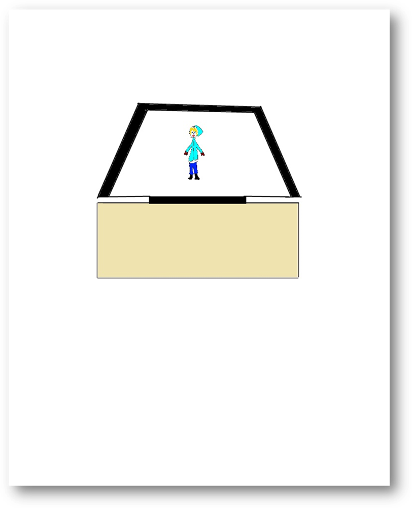 Title: I see myself - Description: In the lid of the open box is a mirror.  And I see myself in the mirror.